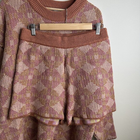 Free People Pink and Orange Sweater Set - Picture 3 of 12